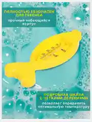 Термометр-градусник водный "РЫБУШКА", 0 +40 С, для измерения температуры воды