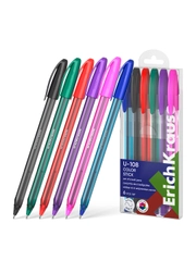 Набор из 6 ручек шариковых ErichKrause U-108 Stick Color 1.0, цвет чернил ассорти
