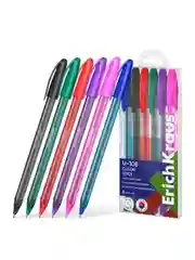 Набор из 6 ручек шариковых ErichKrause U-108 Stick Color 1.0, цвет чернил ассорти