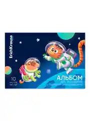 Альбом для рисования с бумагой для акварели на клею ErichKrause Space Animals, А4, 10 л