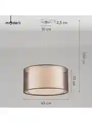 Коричневый подвесной светильник Moderli Gela 1P120