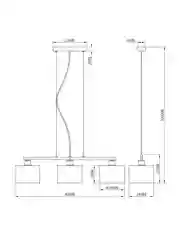 Горчичный подвесной светильник Moderli Gela 1P120