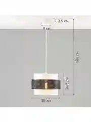 Черный подвесной светильник Moderli Gela 1P120