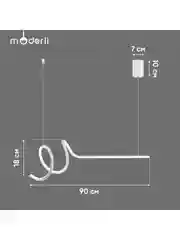 Белый подвесной светильник Moderli Gela 1P120