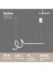 Белый подвесной светильник Moderli Gela 1P120