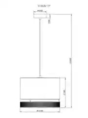 Черный подвесной светильник Moderli Gela 1P120