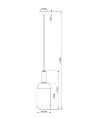 Белый подвесной светильник Moderli Martin1150