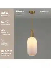Белый подвесной светильник Moderli Martin1150