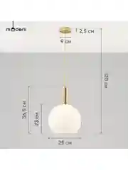 Золотой подвесной светильник Moderli Martin1150