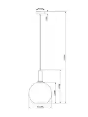 Золотой подвесной светильник Moderli Martin1150