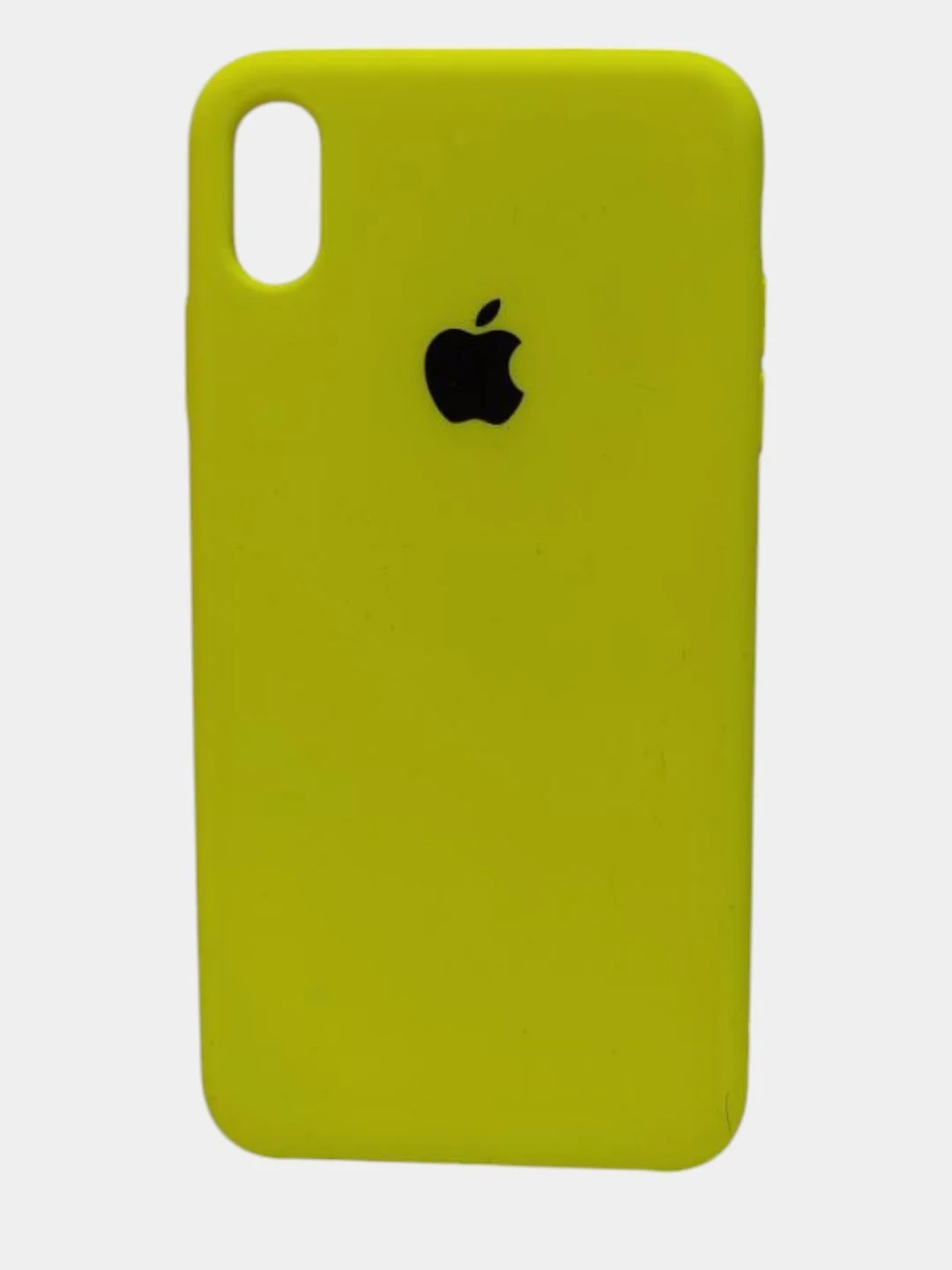 Желтый чехол iPhone xs PRO MAX Silicone case