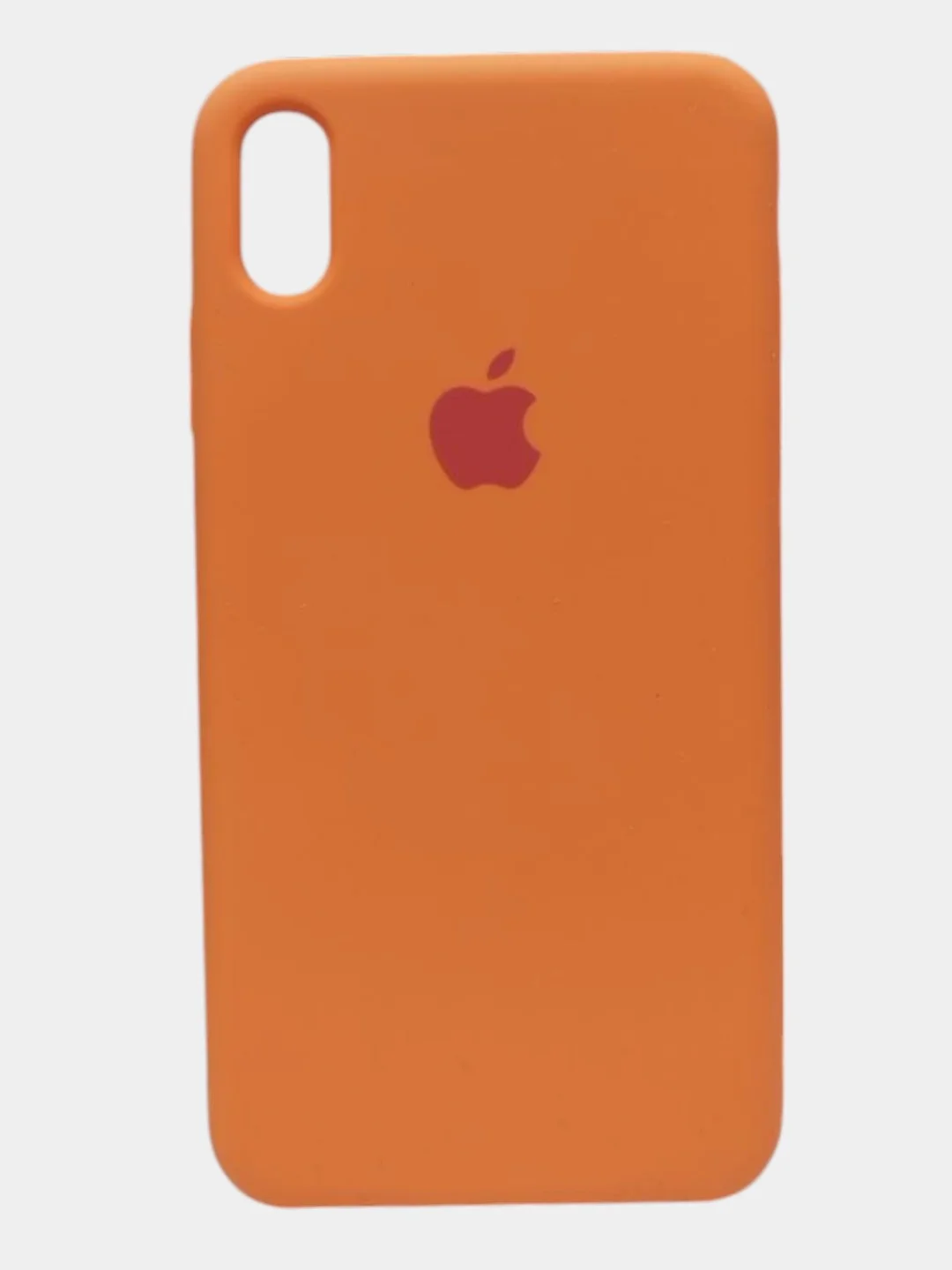 Светло-оранжевый чехол iPhone xs PRO MAX Silicone case
