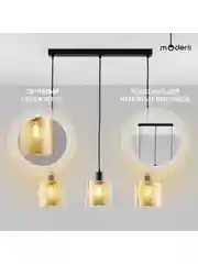 Угольный подвесной светильник Moderli Brizzi1165