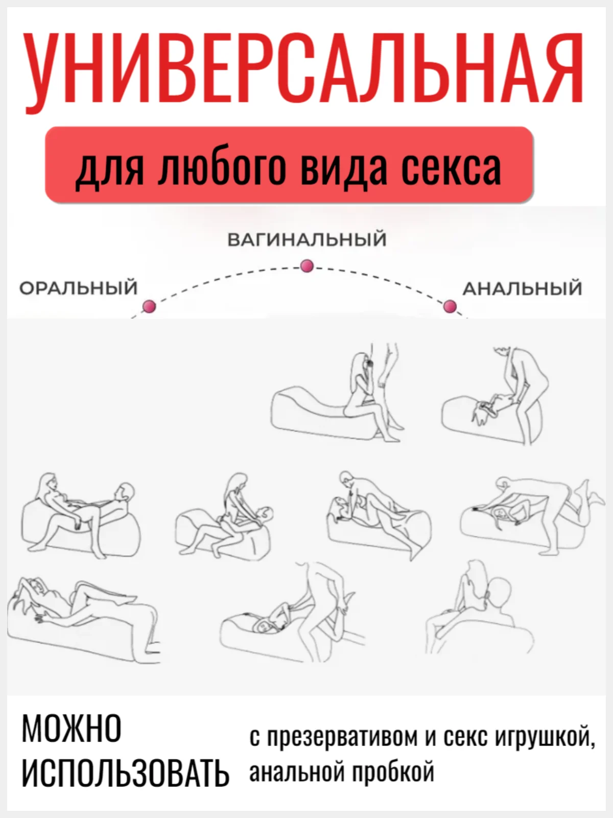 Красный лубрикант, съедобная интимная гель-смазка на водной основе 30 мл