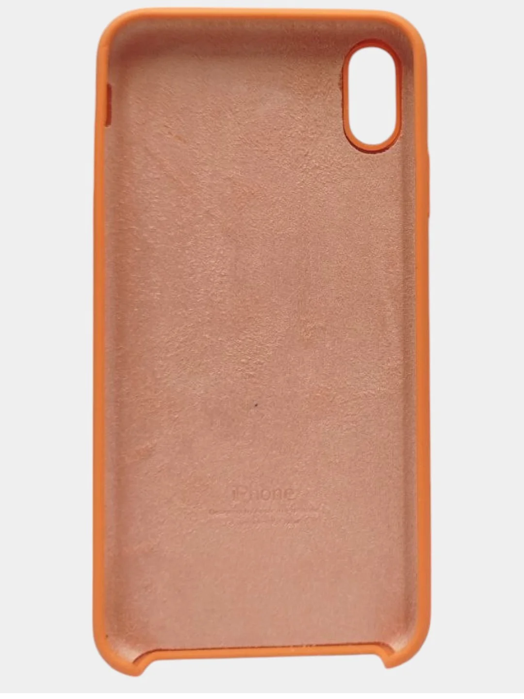 Светло-оранжевый чехол iPhone xs PRO MAX Silicone case