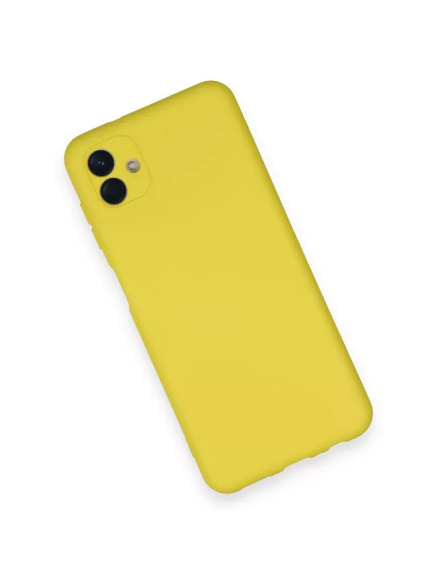 Желтый чехол для Samsung Galaxy A04 4G / Самсунг Галакси А04 силиконовый