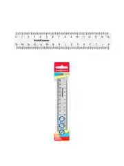 Линейка пластиковая ErichKrause Clear, 15см, прозрачный (в пакете по 20 шт)