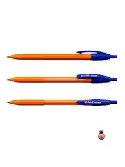 Набор из 8 ручек шариковых автоматических ErichKrause R-301 Matic Orange 0.7, цвет синий