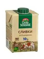Сливки Село Зеленое стерилизованные 10% Sq 0,5кг СелЗел