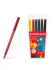 Фломастеры ErichKrause Jolly Friends Super Washable 6/12 цветов