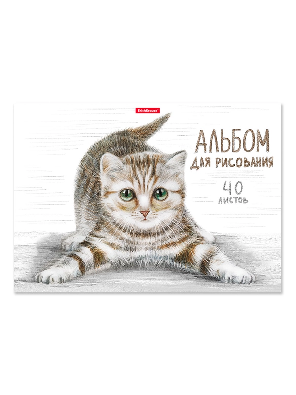 Альбом для рисования на клею ErichKrause Tabby, А4, 40 листов