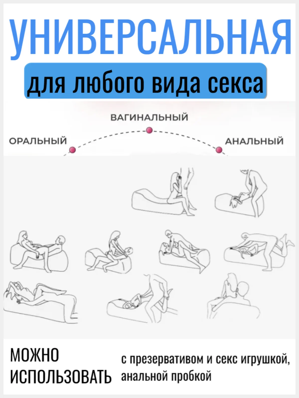 Голубой лубрикант, съедобная интимная гель-смазка на водной основе 30 мл