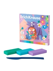 Пластилин классический ErichKrause Jolly Friends Pastel Bloom 12 цветов со стеком, 216 г