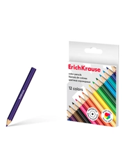 Цветные карандаши деревянные ErichKrause мини шестигранные 12 цветов