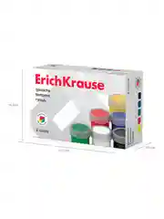 Гуашь ErichKrause 6 цветов по 17 мл (в коробке 6 шт)