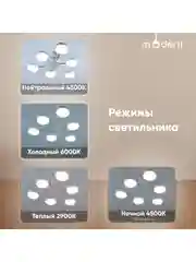 Белый светильник потолочный светодиодный Moderli Scandi