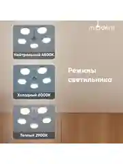 Белый светильник потолочный светодиодный Moderli Scandi