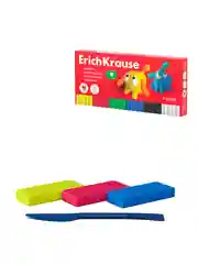 Пластилин классический ErichKrause Jolly Friends 6/8/10/12/16/18/24 цвета со стеком