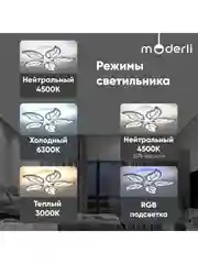Светильник потолочный светодиодный Moderli Amy