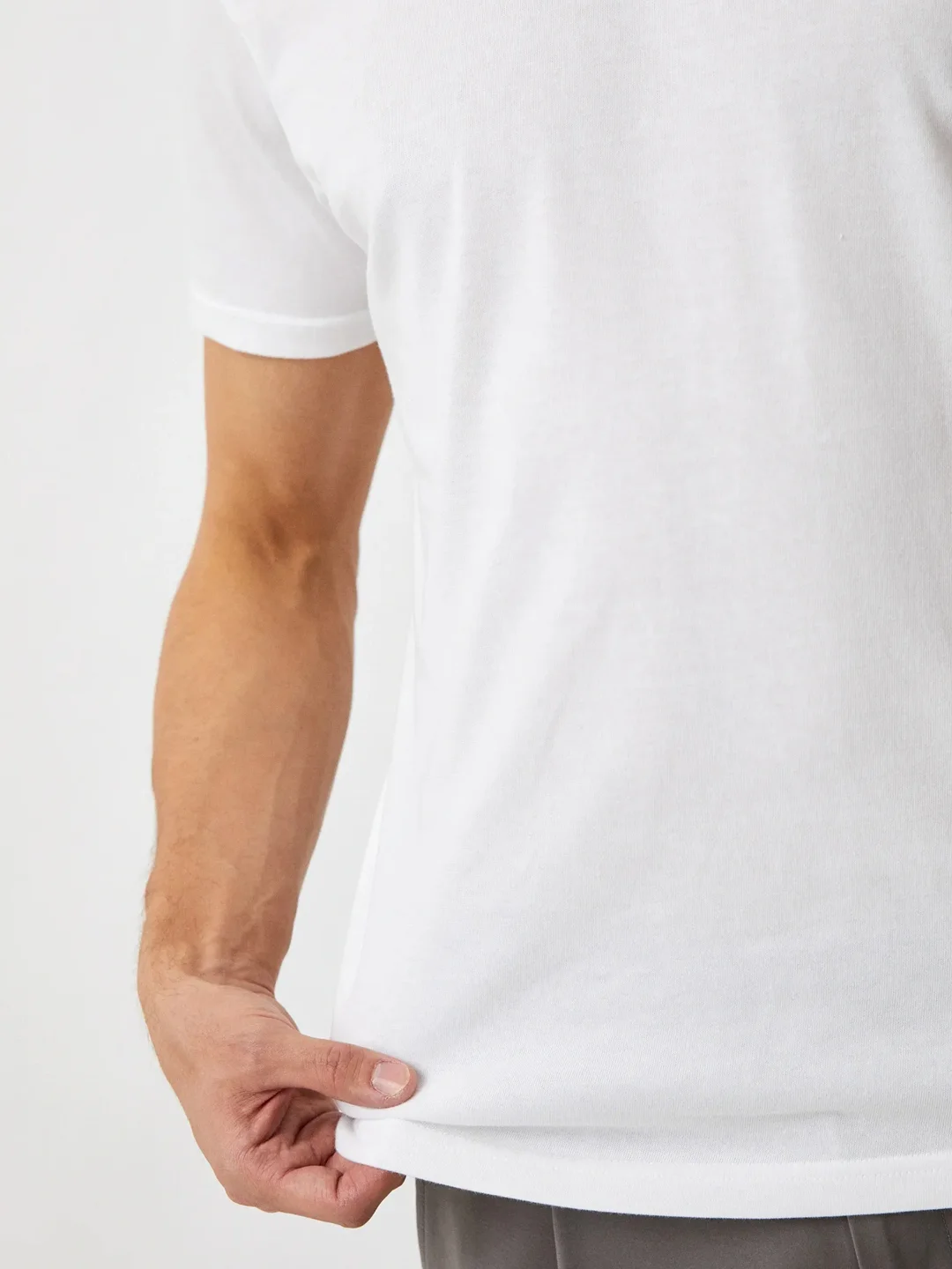 Белый футболка UNIQLO DRY, круглый вырез, короткий рукав