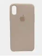 Пудровый чехол iPhone XS Silicone case