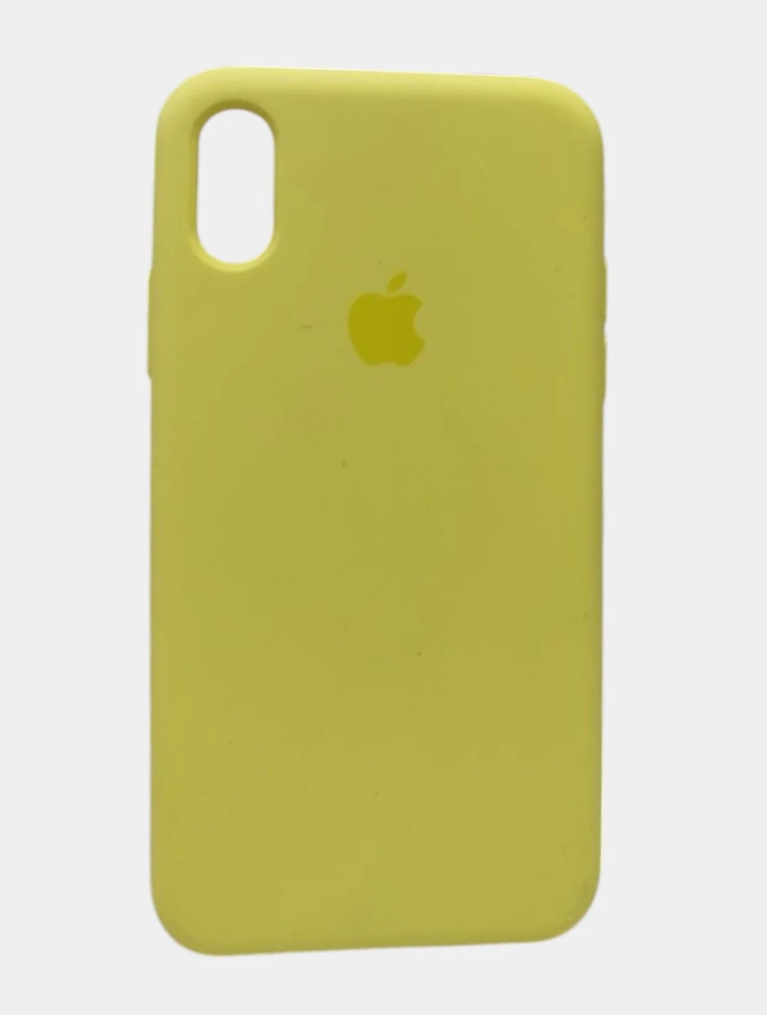 Светло-жёлтый чехол iPhone XS Silicone case