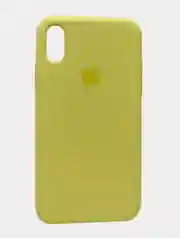 Светло-жёлтый чехол iPhone XS Silicone case