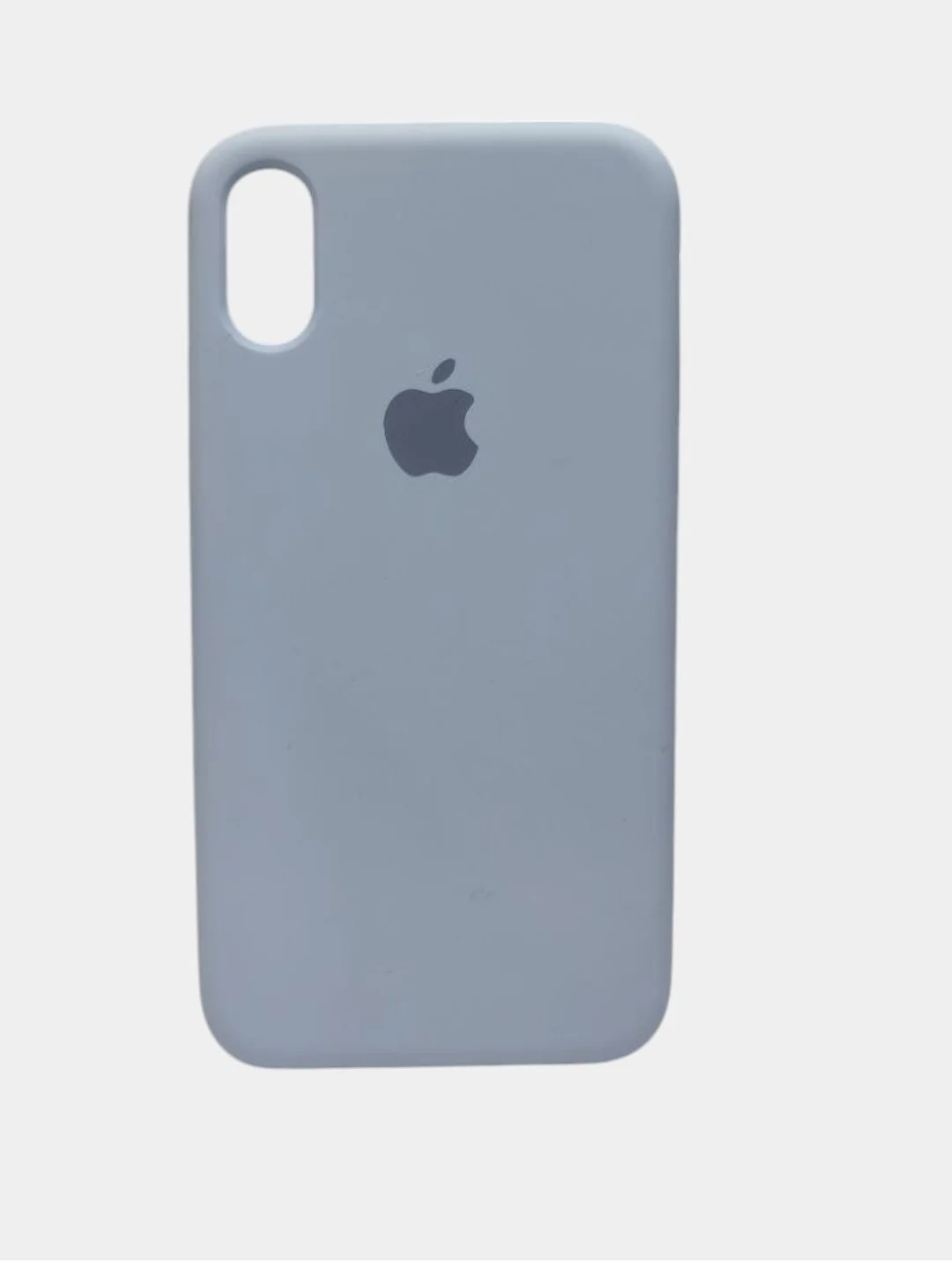Небесно-голубой чехол iPhone XS Silicone case