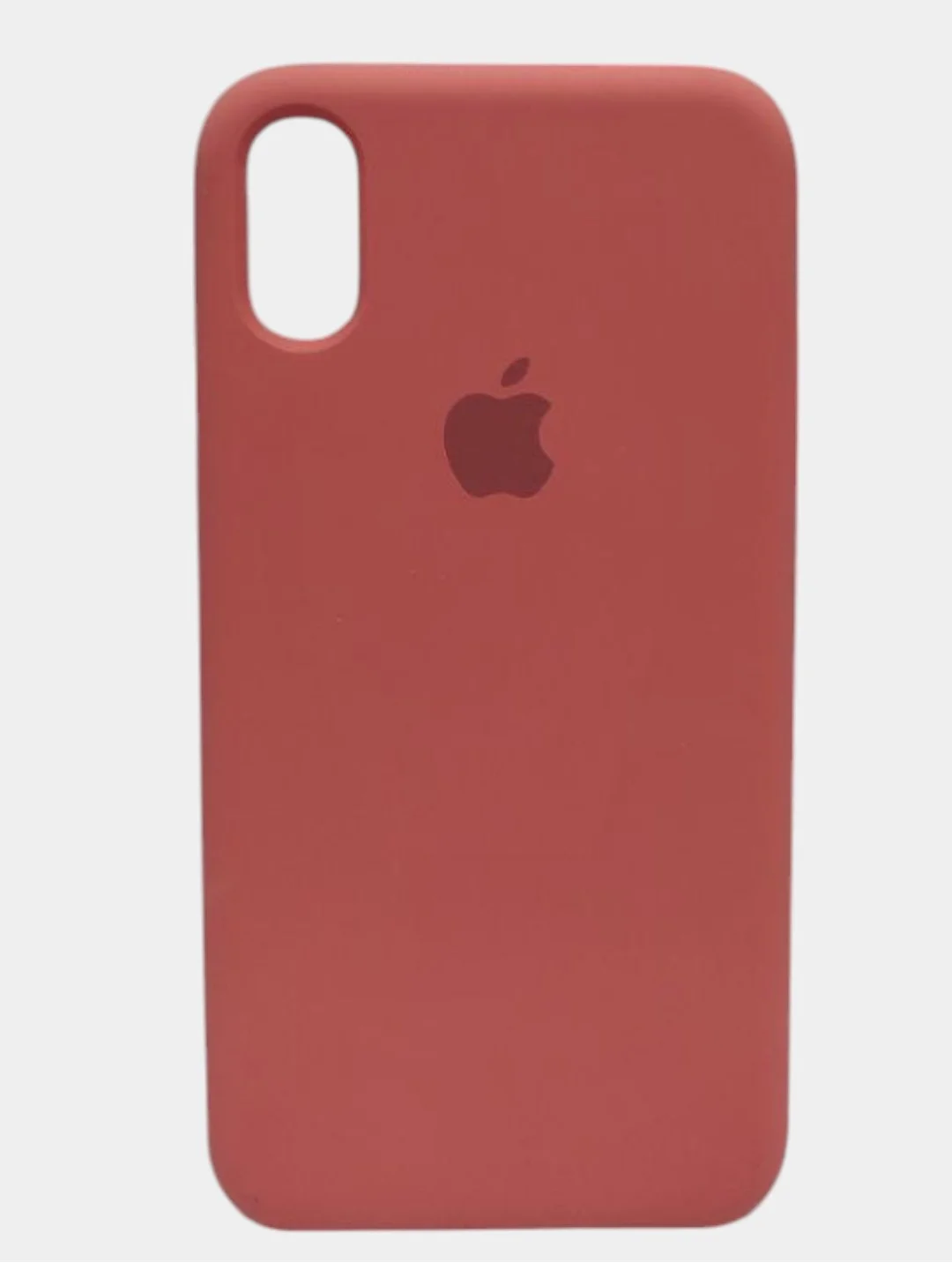 Пастельно-коралловый чехол iPhone XS Silicone case