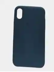 Синий меланж чехол iPhone XS Silicone case