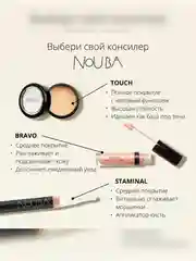Nouba Консилер разглаживающий BRAVO fill & blur concealer 2, 3,5 мл