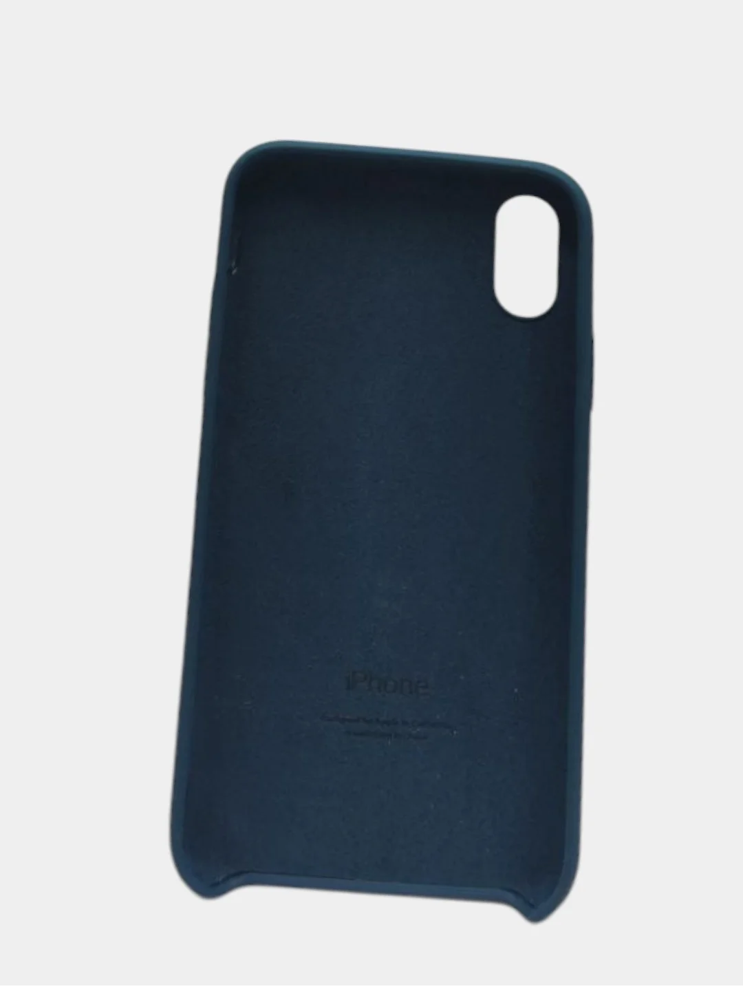 Синий меланж чехол iPhone XS Silicone case