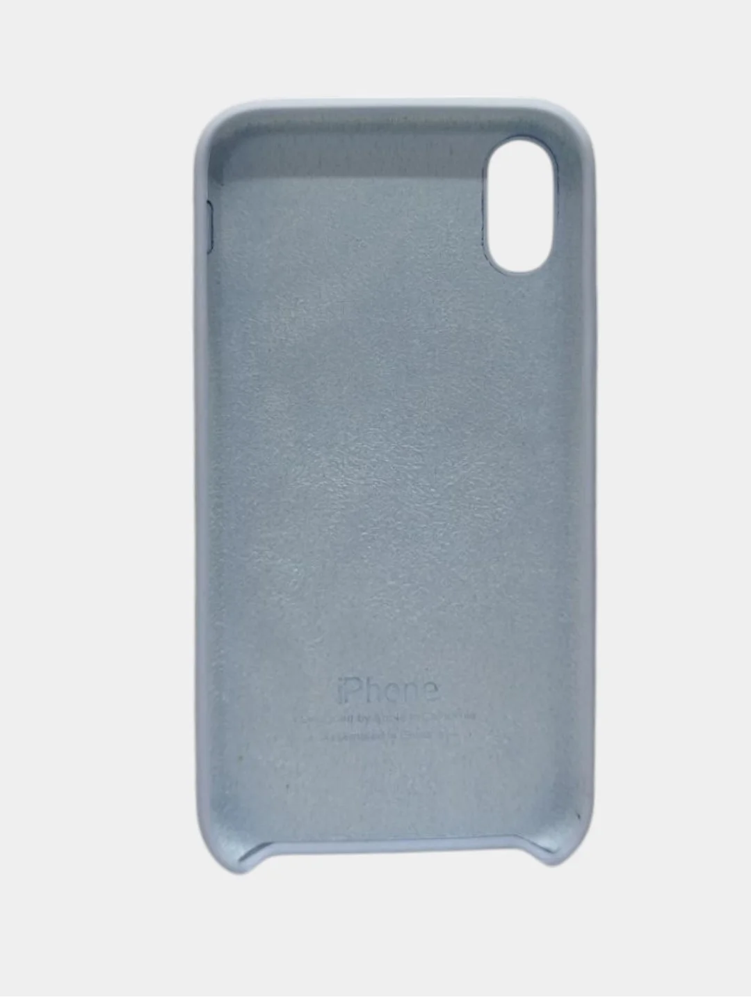 Небесно-голубой чехол iPhone XS Silicone case