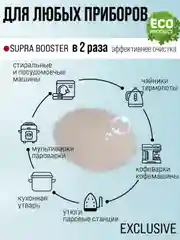 Присадка-бустер SUPRA универсальное средство для очистки кофемашин, чайников, 250 г