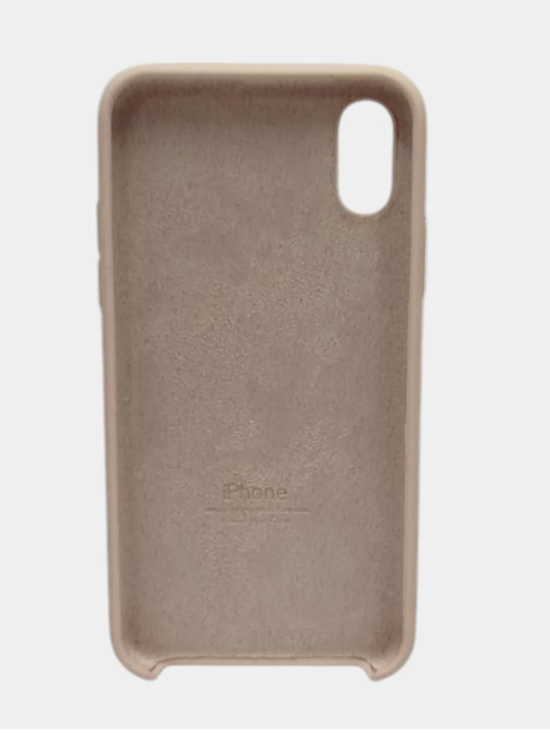 Пудровый чехол iPhone XS Silicone case