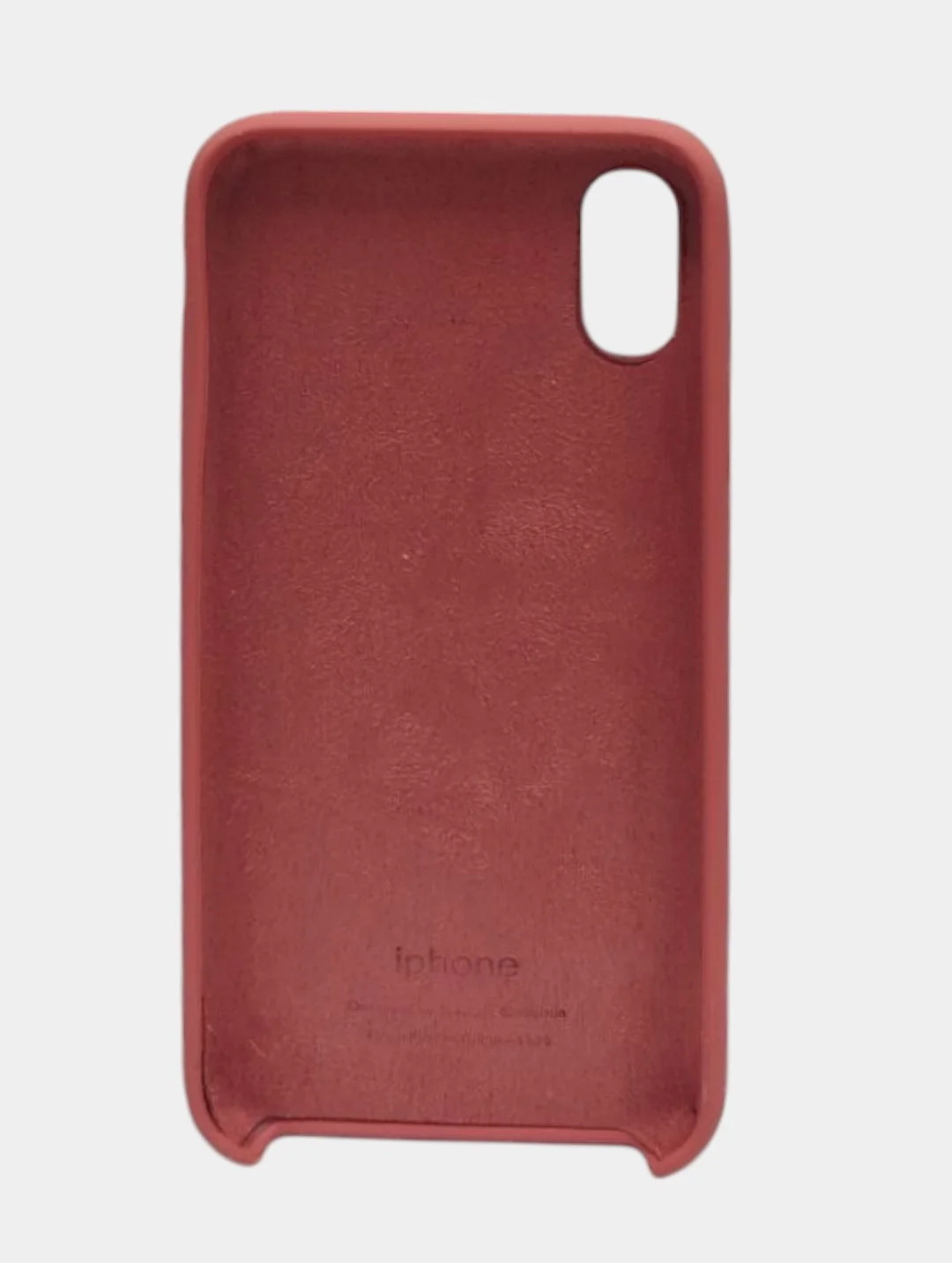 Пастельно-коралловый чехол iPhone XS Silicone case
