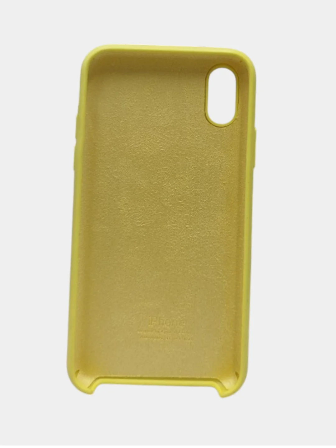 Светло-жёлтый чехол iPhone XS Silicone case