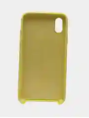 Светло-жёлтый чехол iPhone XS Silicone case