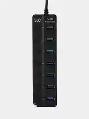 USB разветвитель usb hub 7 портов 3.0 и блок питания