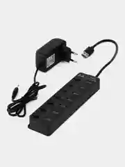 USB разветвитель usb hub 7 портов 3.0 и блок питания